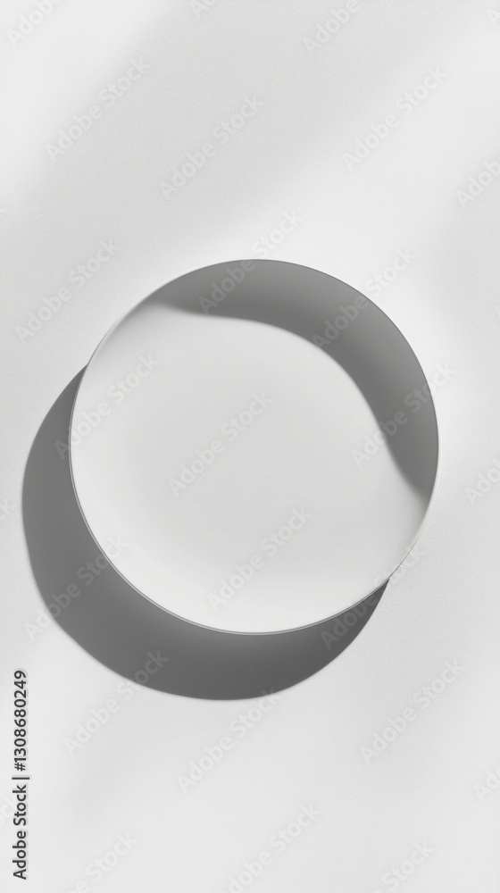 Restaurant & Food Branding Mockups for Designers and Businesses Round Ceramic Plate Mockup with Blank Surface – Clean Food Branding Template