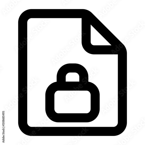 file lock icon for illustration