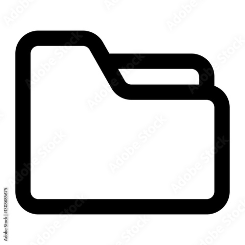 folder closed icon for illustration