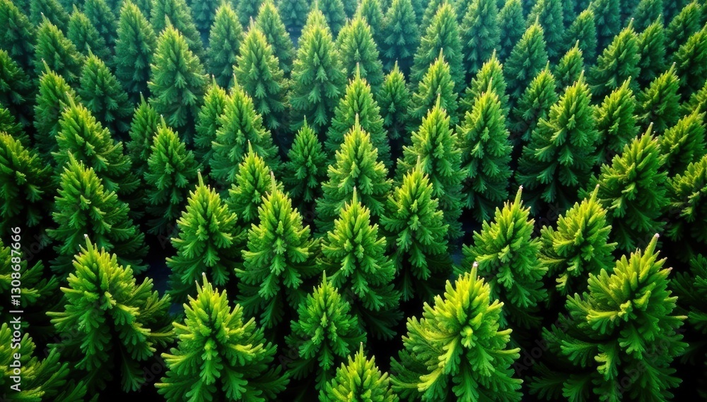 Foliage with a mix of evergreen and deciduous trees, evergreen tree, forest, greenery