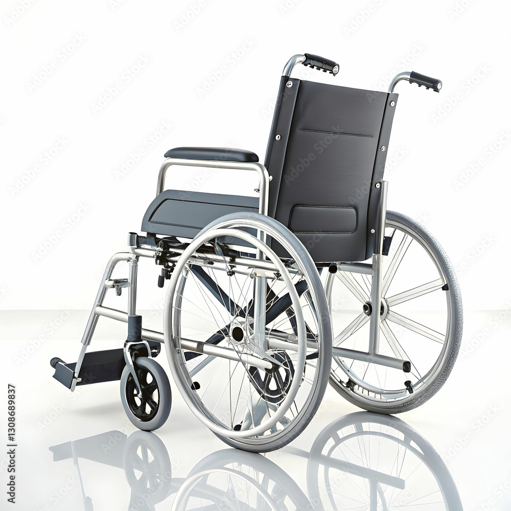 Fototapeta premium A single wheelchair is a mobility device designed for one person