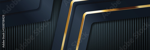 gold banner Abstract vector background board for text and message design modern. vector illustration