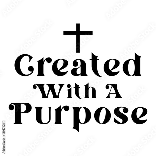 Created with a purpose Svg