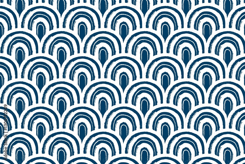 Japanese wave pattern background design Japanese wave pattern background design