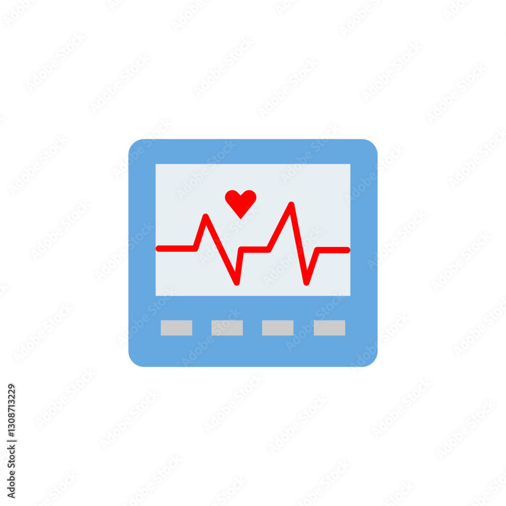 Cardiogram colored icon Cardiogram colored icon