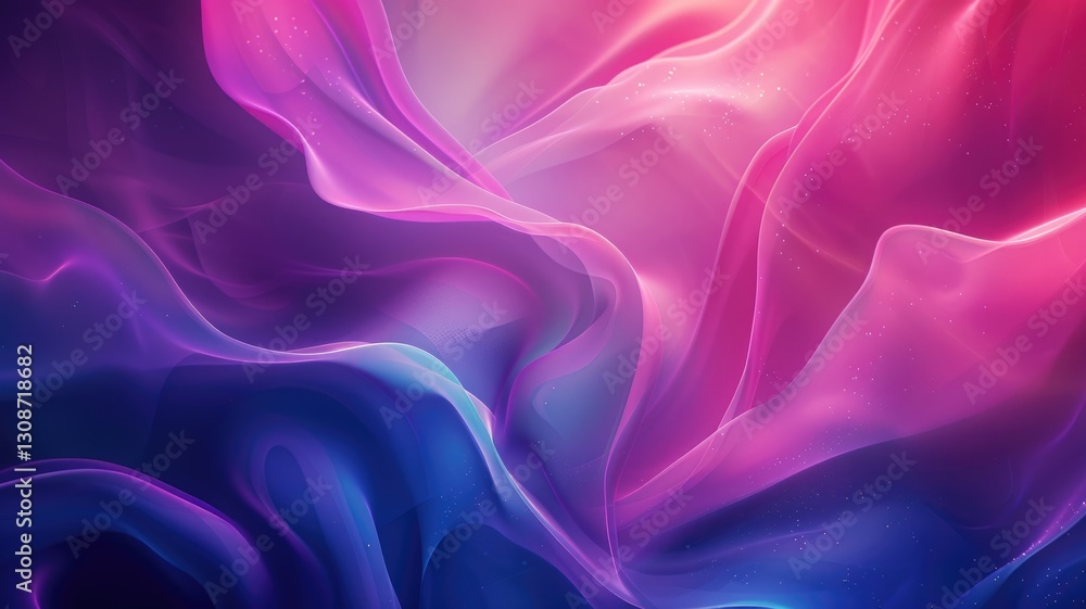 Fototapeta premium Abstract vivid color wave express and emphasize energetic signal. Seamless texture of vividness curve swirling convey sense of harmony and wonderful scene perfect for effect and graphic design. AIG53.