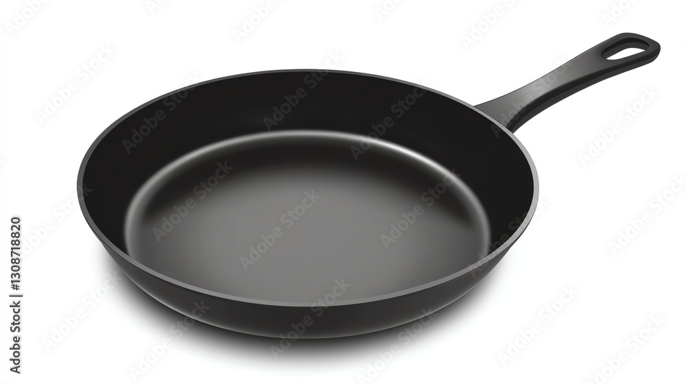 A castiron skillet with a glossy finish A castiron skillet with a glossy finish