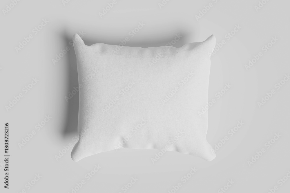 Premium Quality Square Pillow Cushion Mockup isolated on white Background Premium Quality Square Pillow Cushion Mockup isolated on white Background