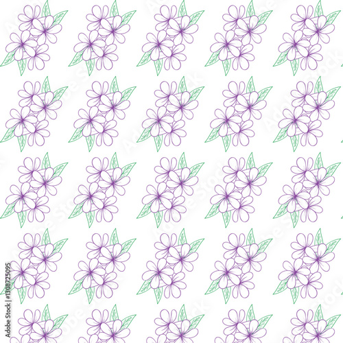 seamless pattern with flowers