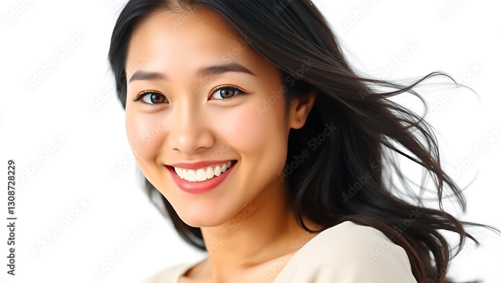 Happy Asian American Woman - Beauty Portrait | Generative AI Happy Asian American Woman - Beauty Portrait | Generative AI