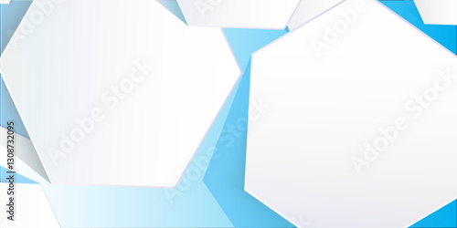 Exploring the Digital Future: A Complex Grid of White and Gray Hexagons Forming a Seamless 3D Mosaic of Technological Innovation
