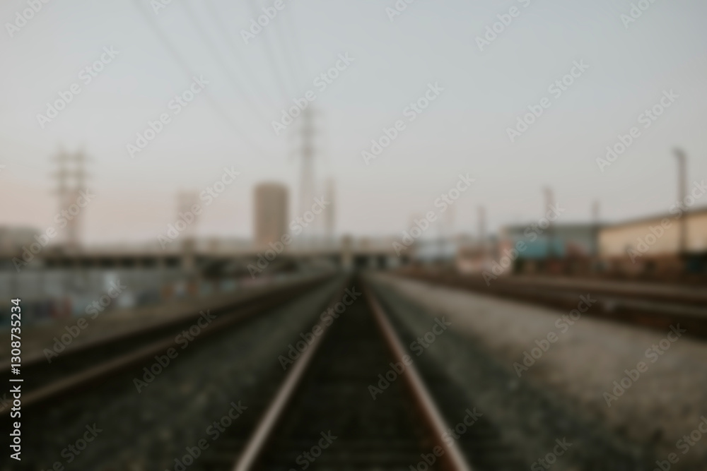Railroad tracks in Los Angeles, California Railroad tracks in Los Angeles, California