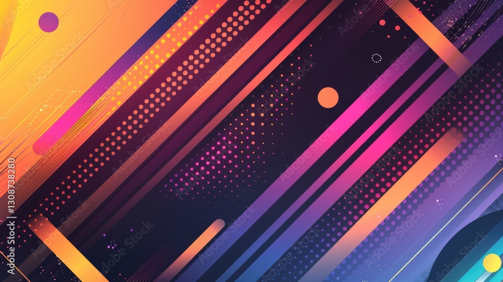 Abstract colorful geometric shapes effect on surface of digital cyber design express scene of cyberspace style. High tech pixel of data scenery in pattern perfect for wallpaper and background. AIG51. Abstract colorful geometric shapes effect on surface of digital cyber design express scene of cyberspace style. High tech pixel of data scenery in pattern perfect for wallpaper and background. AIG51.