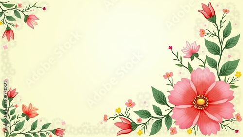 Art Spring Floral Background