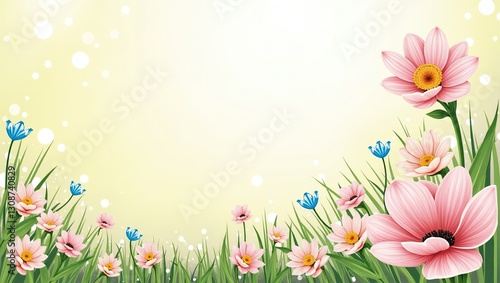 Art Spring Floral Background