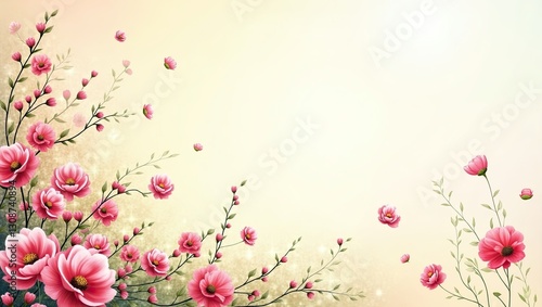Art Spring Floral Background