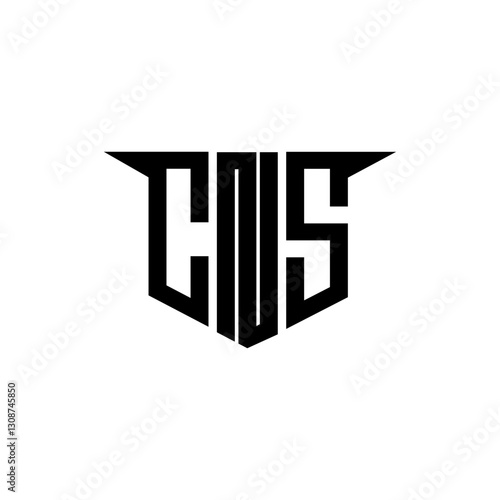 CNS letter logo design with white background in illustrator, vector logo modern alphabet font overlap style, calligraphy designs for logo, Poster, Invitation, etc.