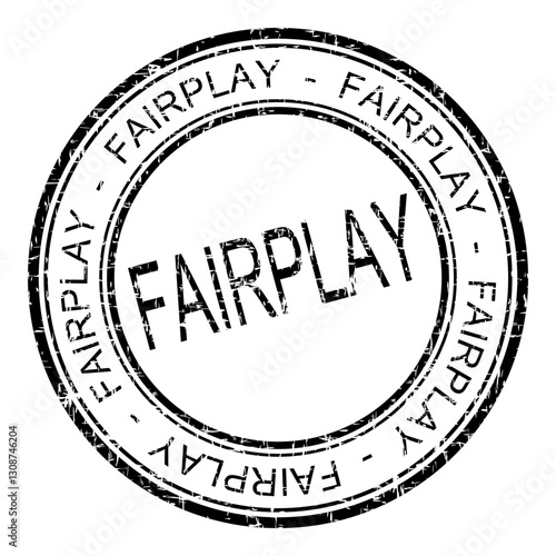 Fairplay rubber stamp on white background - illustration
