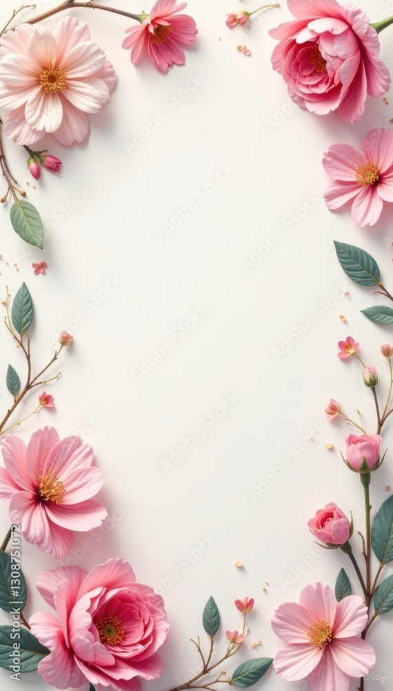 Pastel-hued menu with delicate floral elements , floral, cute Pastel-hued menu with delicate floral elements , floral, cute