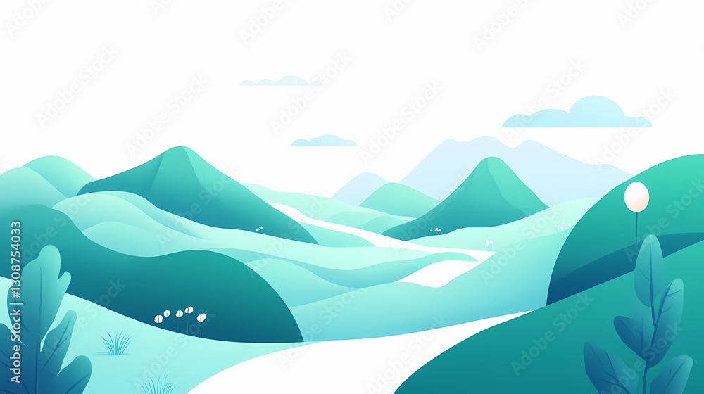 Abstract landscape conception Abstract landscape conception