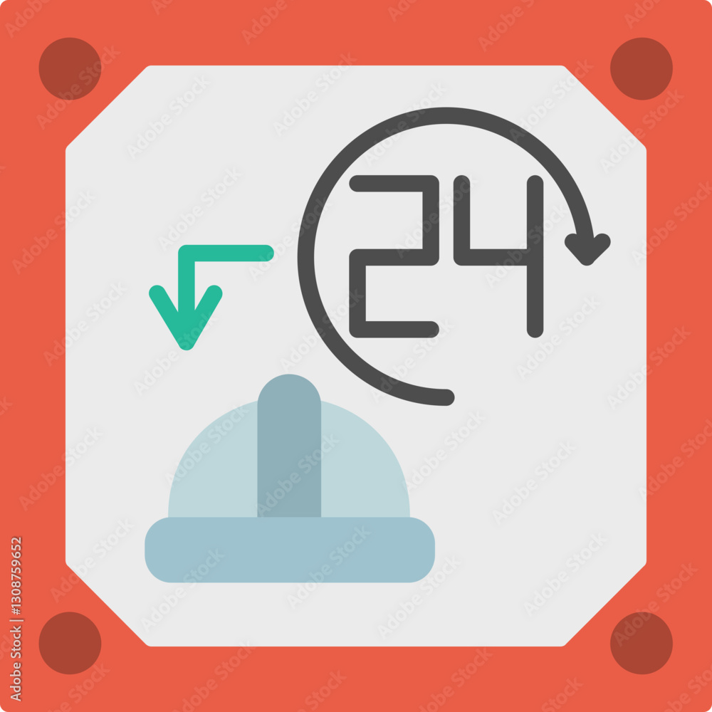 24Hour Worker Service Icon 24Hour Worker Service Icon
