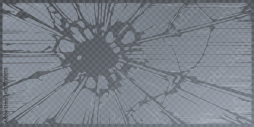 Broken glass shatter and piece. Realistic vector illustration set of explode mirror shard fragment. flying transparent sharp debris elements of smithereens beaten crystal or ice on dark background.