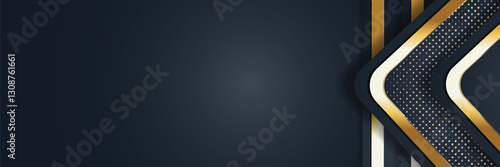 gold banner Abstract vector background board for text and message design modern. vector illustration