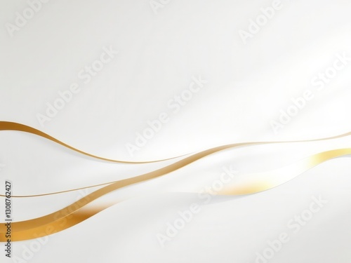 Abstract Gold Wave Background Design
