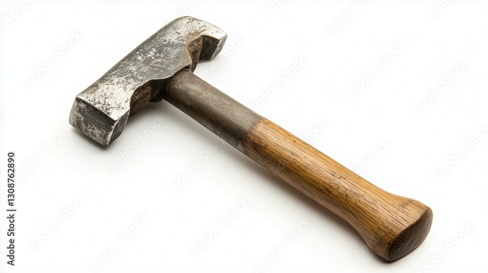 A single hammer set against a plain white backdrop.
A single hammer set against a plain white backdrop.