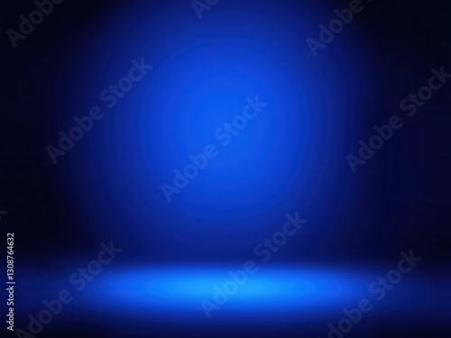 Blue Studio Background with Gradient Lighting