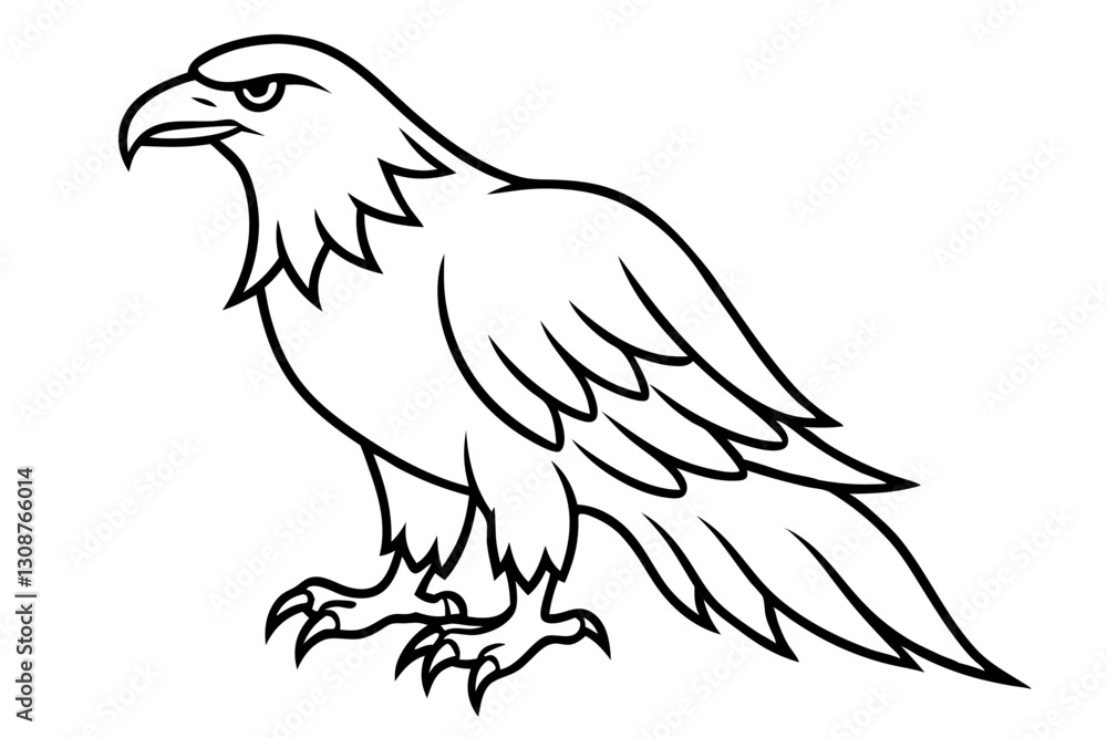 Fototapeta premium Elegant Eagle Stroke