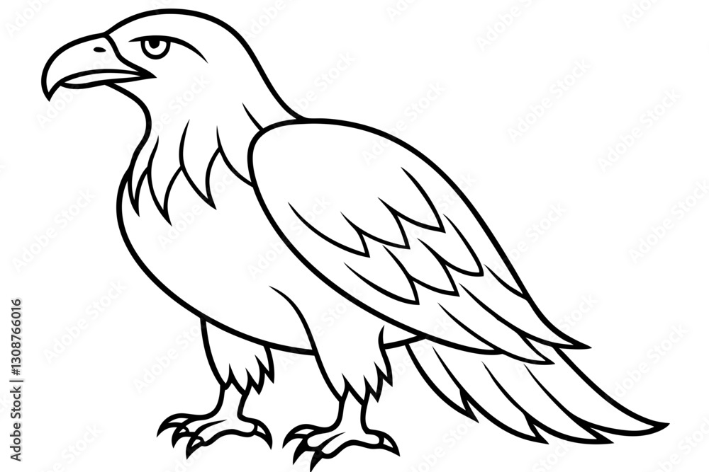 Obraz premium Elegant Eagle Stroke