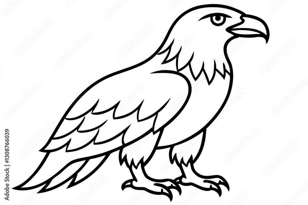 Fototapeta premium Elegant Eagle Stroke