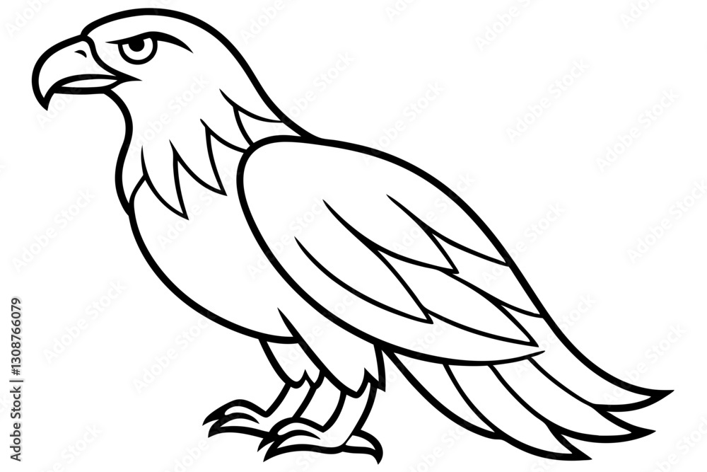 Obraz premium Elegant Eagle Stroke