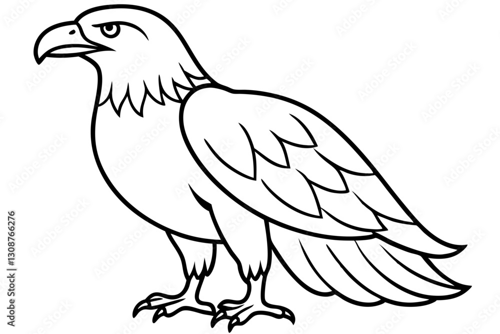 Obraz premium Elegant Eagle Stroke