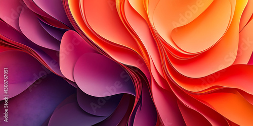 Realistic Paper-Style Abstract Ornamental Wallpaper for Interior Design, Elegant Decor, or Luxury Branding