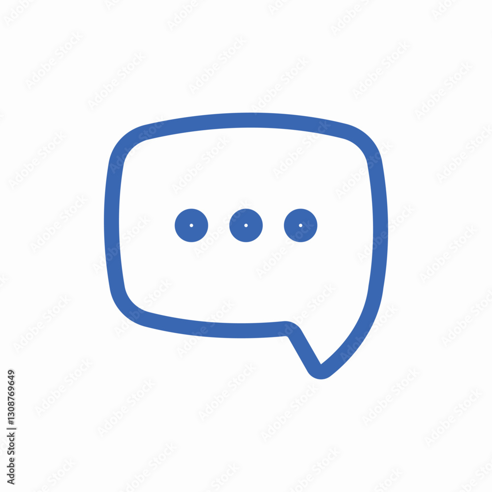 Chat message bubble icon vector sign Chat message bubble icon vector sign