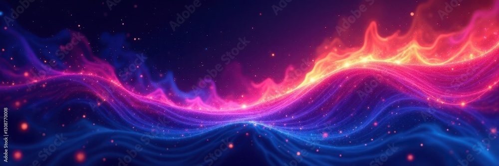 Vibrant color wave on grainy dark background Glowing edges, noise effect , glow, grunge Vibrant color wave on grainy dark background Glowing edges, noise effect , glow, grunge