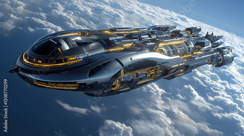 Fototapeta Naklejka Na Ścianę i Meble -  Future Space Station