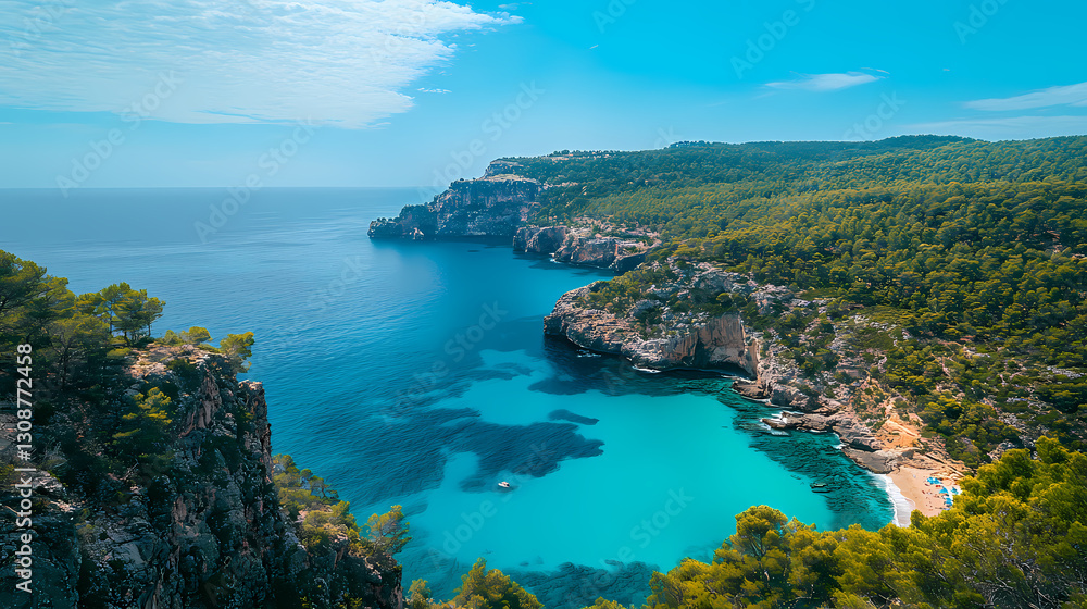 Fototapeta premium A peaceful holiday on the tropical coast