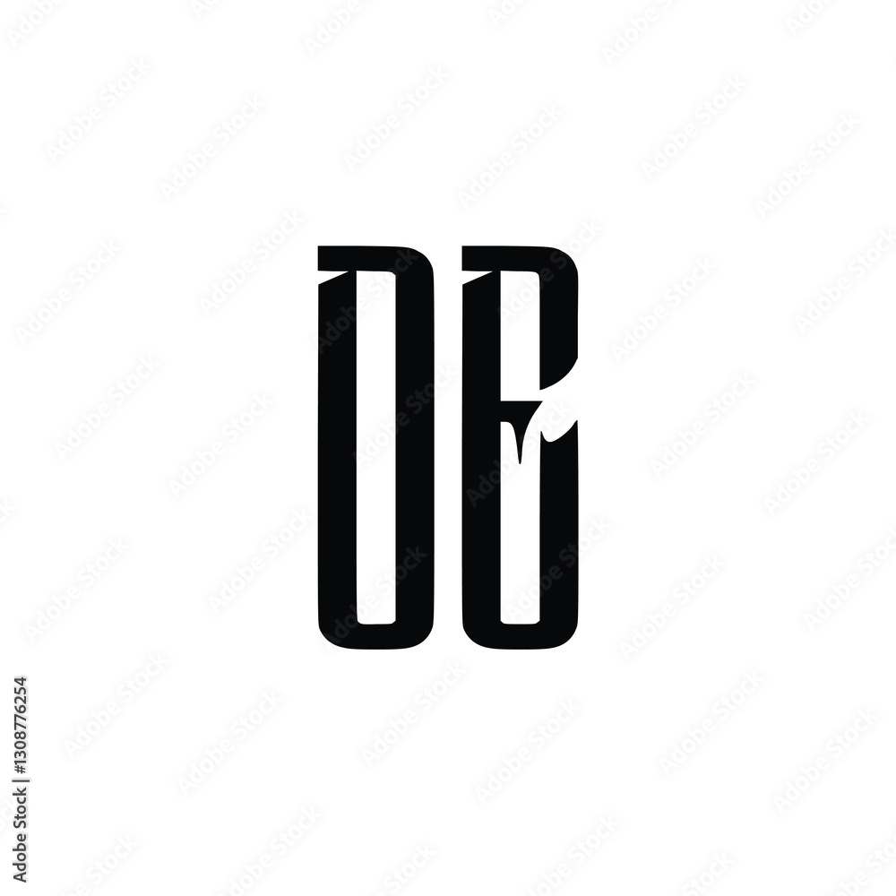 DE monogram logo design letter text name symbol monochrome logotype alphabet character simple logo DE monogram logo design letter text name symbol monochrome logotype alphabet character simple logo