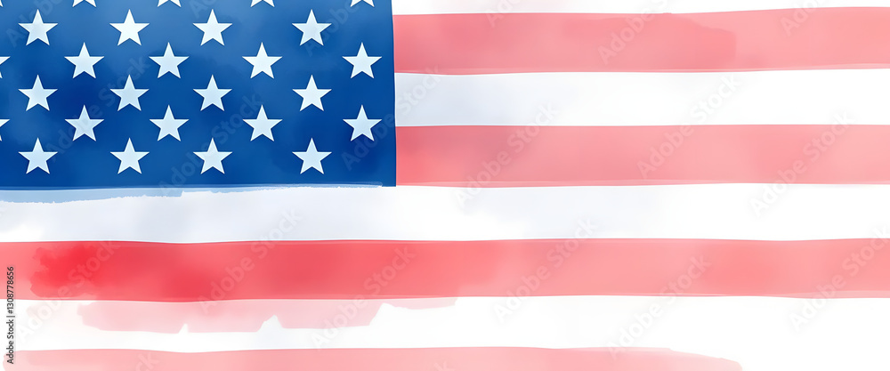 Obraz premium Celebrating patriotism american flag symbolism usa art piece vibrant colors close-up national identity