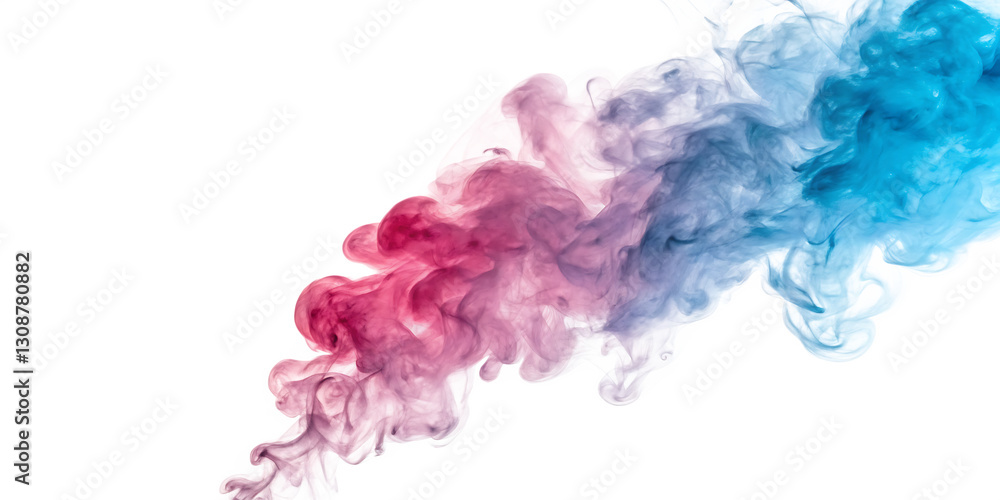 Pink and Blue Smoke Clouds – Isolated on White Background – Transparent PNG – AI Generated Pink and Blue Smoke Clouds – Isolated on White Background – Transparent PNG – AI Generated