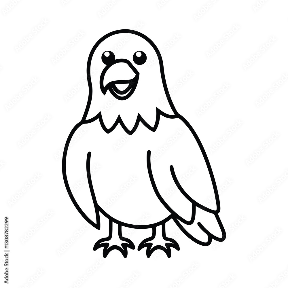 Fototapeta premium vector illustration of a bird