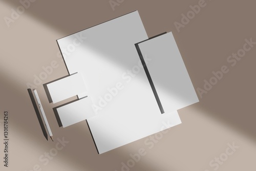 Fotografie Stationery design mock up set for corporate identity or branding