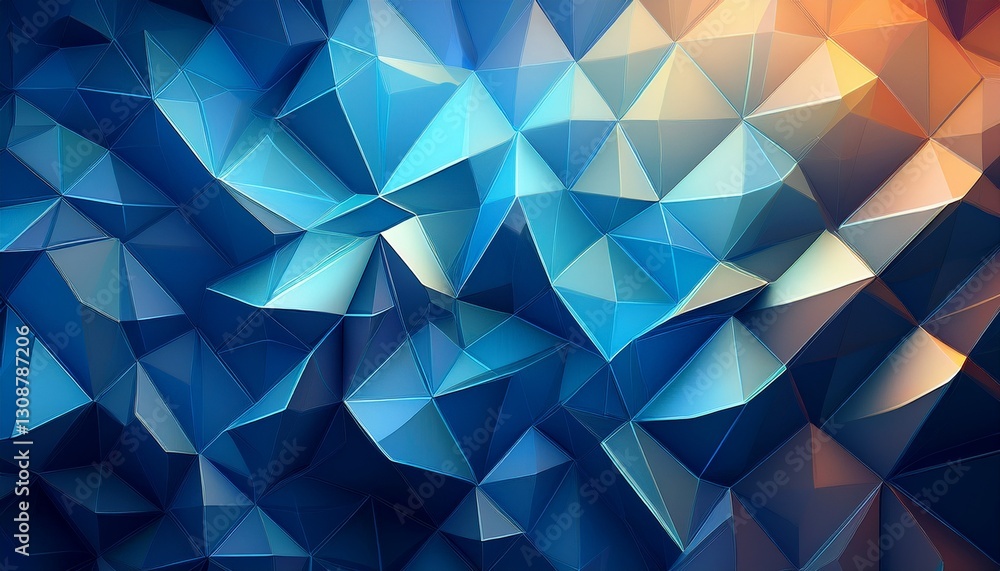 Geometric low-poly background: cool gradient lighting. Modern, stylish, abstract design. Clean, sleek, digital texture. Geometric low-poly background: cool gradient lighting. Modern, stylish, abstract design. Clean, sleek, digital texture.