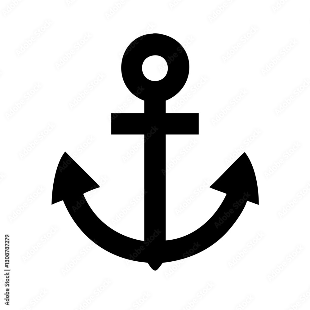 Simple line drawing of an anchor, nautical and classic. Use on maritime, travel, and design websites and blogs. Simple line drawing of an anchor, nautical and classic. Use on maritime, travel, and design websites and blogs.
