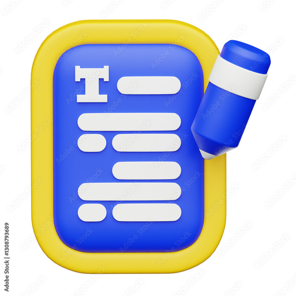 Copywriting 3D Illustration Copywriting 3D Illustration