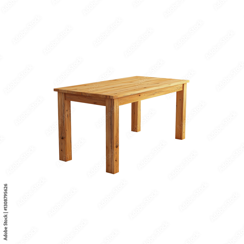 A wooden table isolated on transparent background. A wooden table isolated on transparent background.