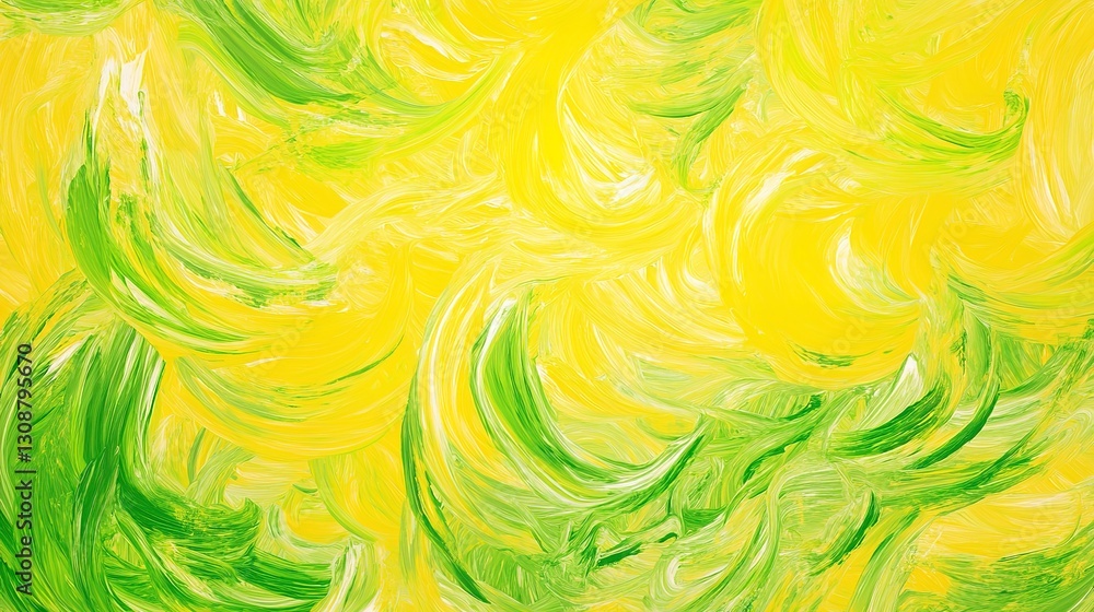 Bright yellow and lime green swirls, energetic and vibrant abstract background Bright yellow and lime green swirls, energetic and vibrant abstract background